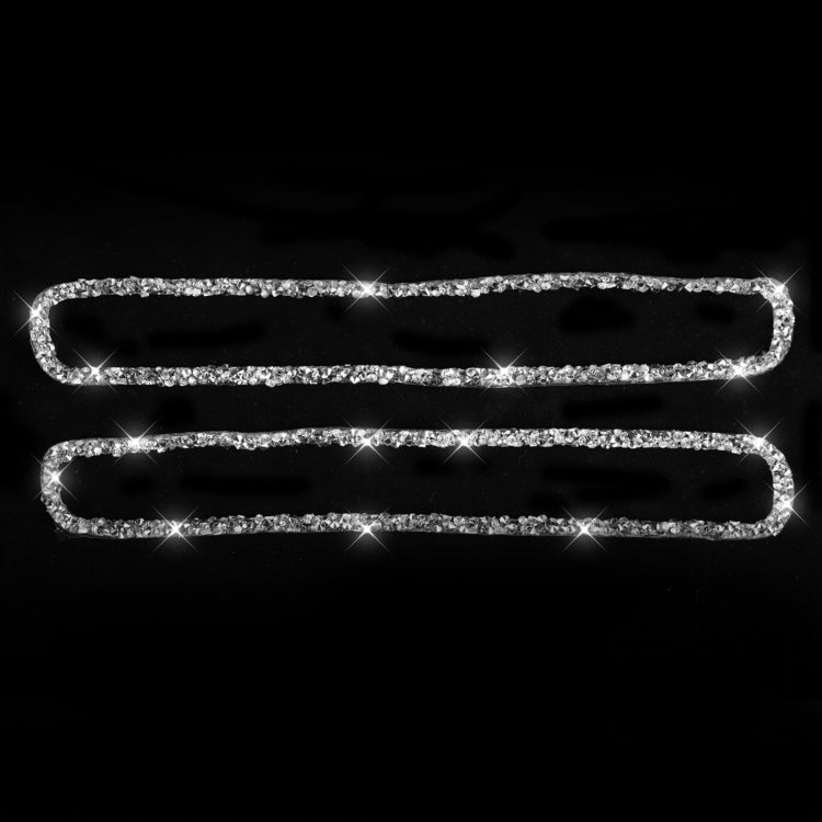 For Dodge Charger 2011-2014 Car Window Defogger Air Vent Diamond Decorative Sticker, Left-hand Drive, Window Defogger Air Vent