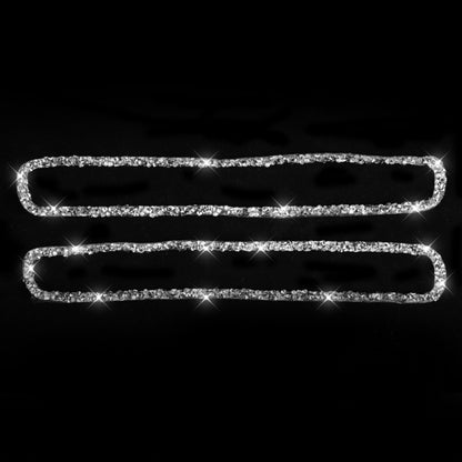 For Dodge Charger 2011-2014 Car Window Defogger Air Vent Diamond Decorative Sticker, Left-hand Drive, Window Defogger Air Vent