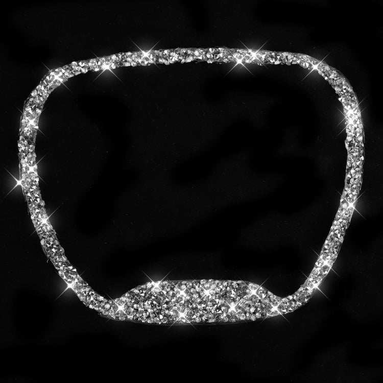 For Dodge Challenger 2015-2021 Car Steering Wheel Diamond Decorative Sticker, Left and Right Drive, Steering Wheel