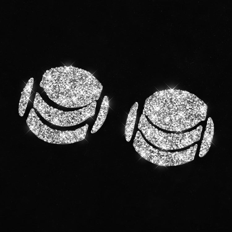 For Nissan 350Z 2006-2009 10pcs Car Left and Right Exhaust Port Diamond Sticker,Left and Right Drive Universal, Car Left and Right Exhaust Port