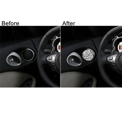 For Nissan 350Z 2006-2009 10pcs Car Left and Right Exhaust Port Diamond Sticker,Left and Right Drive Universal, Car Left and Right Exhaust Port