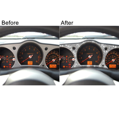 For Nissan 350Z 2006-2009 Car Speedometer Diamond Sticker,Left and Right Drive Universal, Car Speedometer