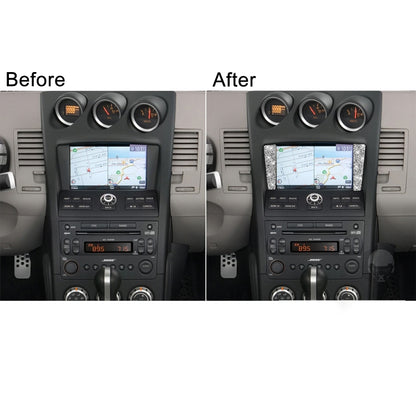 For Nissan 350Z 2006-2009 Car Navigation Frame Diamond Sticker,Left and Right Drive Universal, Car Navigation Frame