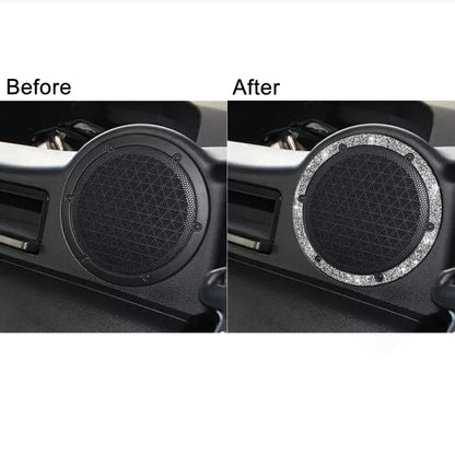 For Nissan 350Z 2006-2009 Car Rear Speaker Surround Diamond Sticker,Left and Right Drive Universal, Car Rear Speaker Surround