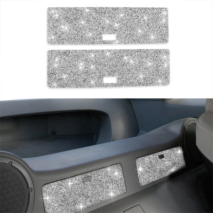For Nissan 350Z 2006-2009 Car Rear Storage Box Diamond Sticker,Left and Right Drive Universal, Car Rear Storage Box