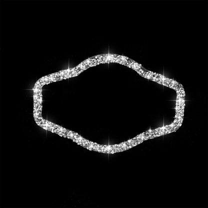 Car Headlight Switch Frame Diamond Decoration Sticker, Left and Right Drive, Headlight Switch Frame