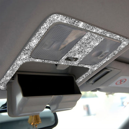 For Nissan 350Z 2006-2009 Car Hardtop Reading Light Diamond Sticker,Left and Right Drive Universal, Car Hardtop Reading Light