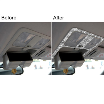 For Nissan 350Z 2006-2009 Car Hardtop Reading Light Diamond Sticker,Left and Right Drive Universal, Car Hardtop Reading Light