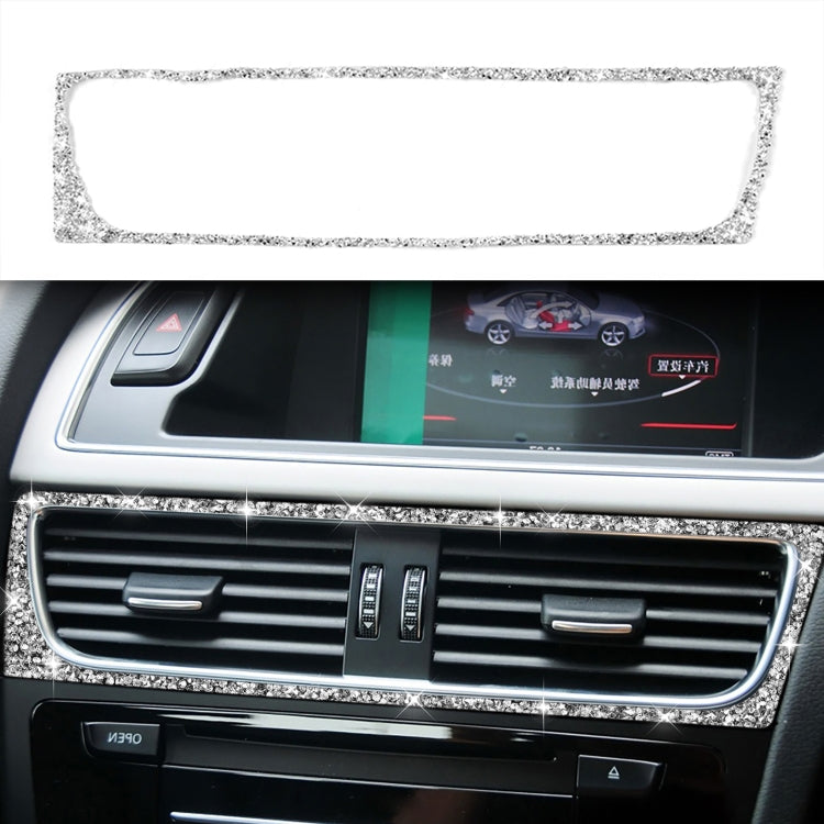 For Audi A4 / A5 / Q5 Car Air Conditioning Air Outlet Frame Diamond Decoration Sticker, Air Conditioning Air Outlet Frame Left Drive, Air Conditioning Air Outlet Frame Right Drive
