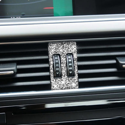 Car Air Conditioner Air Outlet Knob Diamond Decoration Sticker, Left and Right Drive, Air Conditioner Air Outlet Knob