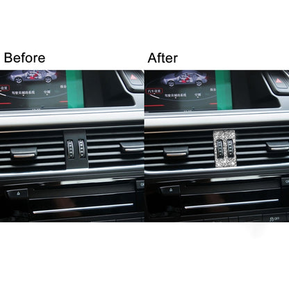 Car Air Conditioner Air Outlet Knob Diamond Decoration Sticker, Left and Right Drive, Air Conditioner Air Outlet Knob