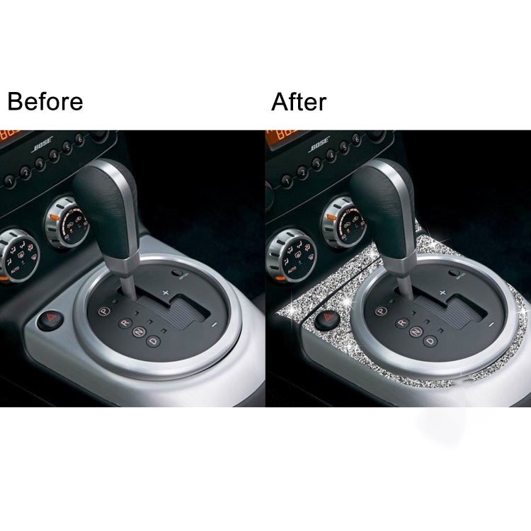 For Nissan 350Z 2006-2009 Car Gear Panel Diamond Sticker, Left Drive, Car Gear Panel, Left Drive