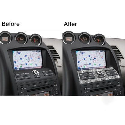 For Nissan 350Z 2006-2009 Car Navigation System Control Diamond Sticker,Left and Right Drive Universal, Car Navigation System Control