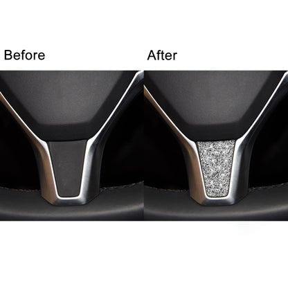 For Tesla Model S/X Car Steering Wheel Diamond Sticker,Left and Right Drive Universal, Car Steering Wheel