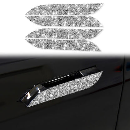 For Tesla Model S Car Outside Handle Diamond Sticker,Left and Right Drive Universal, Car Outside Handle