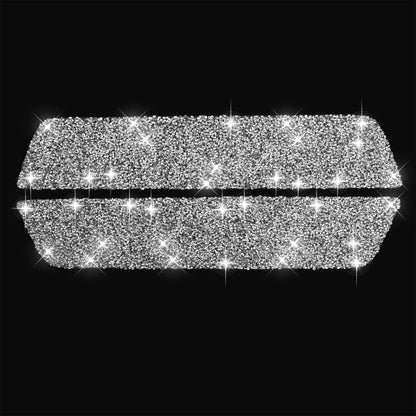 For Tesla Model 3 Car Rear Door Sill Strip Diamond Sticker,Left and Right Drive Universal, Rear Door Sill Strip