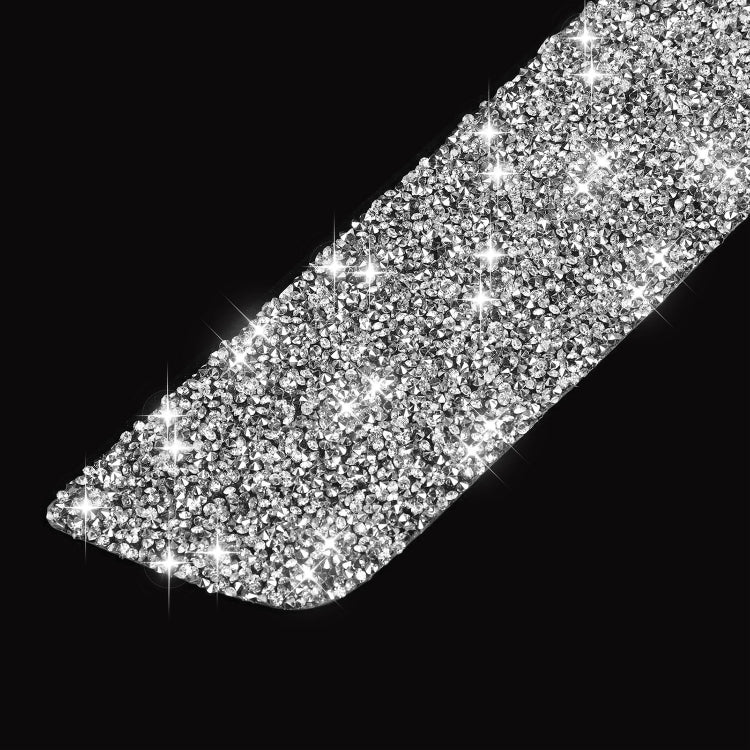 For Tesla Model 3 Car Rear Door Sill Strip Diamond Sticker,Left and Right Drive Universal, Rear Door Sill Strip