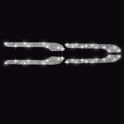 For Tesla Model 3 4pcs Car Outside Handle Diamond Sticker,Left and Right Drive Universal, Car Outside Handle