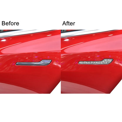 For Tesla Model 3 4pcs Car Outside Handle Diamond Sticker,Left and Right Drive Universal, Car Outside Handle