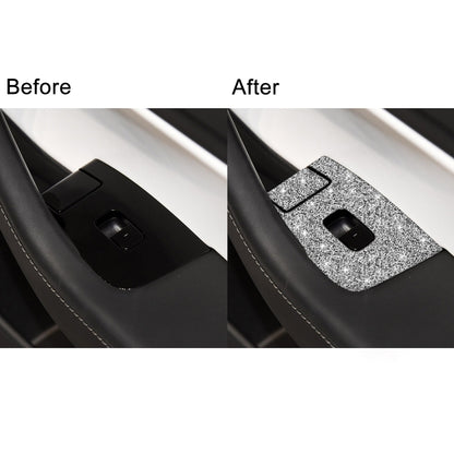 For Tesla Model 3 Car Window Raising Button Diamond Sticker, Right Drive, Car Window Raising Button, Right Drive