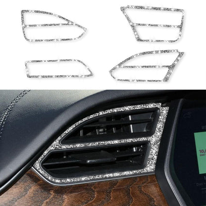 For Tesla Model X Car Central Control Instrument Air Outlet Diamond Sticker, Left Drive, Car Central Control Instrument Air Outlet, Left Drive