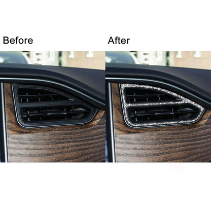 For Tesla Model X Car Central Control Instrument Air Outlet Diamond Sticker, Left Drive, Car Central Control Instrument Air Outlet, Left Drive