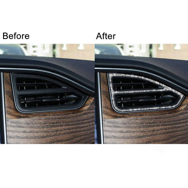 For Tesla Model X Car Central Control Instrument Air Outlet Diamond Sticker, Right Drive, Car Central Control Instrument Air Outlet, Right Drive
