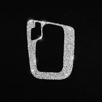 Car Gear Panel Frame Diamond Decoration Sticker, Left Drive, Gear Panel Frame