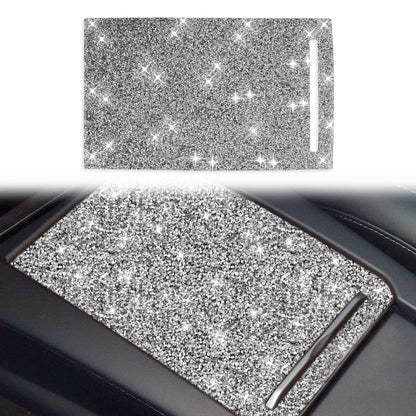 For Tesla Model X Car Storage Box Panel Diamond Sticker,Left and Right Drive Universal, Car Storage Box Panel
