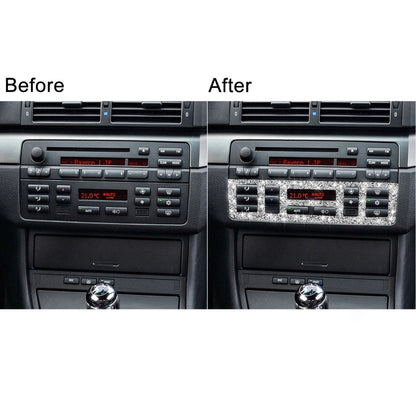 Car Center Control Panel Lower Diamond Decoration Sticker, Left and Right Drive, Center Control Panel Lower
