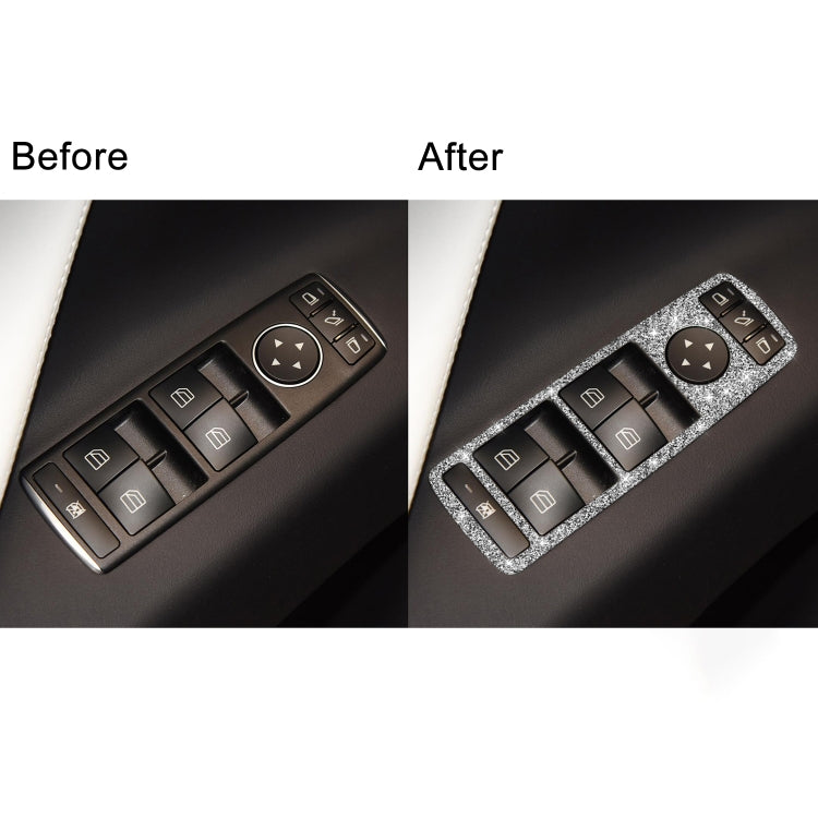 For Tesla Model X Car Window Lift Panel Diamond Sticker,Left and Right Drive Universal, Car Window Lift Panel