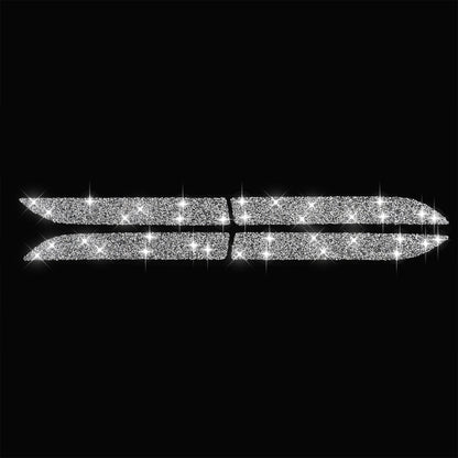 For Tesla Model X Car Exterior Door Handle Panel Diamond Sticker,Left and Right Drive Universal, Car Exterior Door Handle Panel