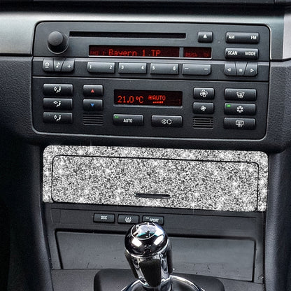 Car Gear Button Frame Diamond Decoration Sticker, Left Drive, Gear Button Frame