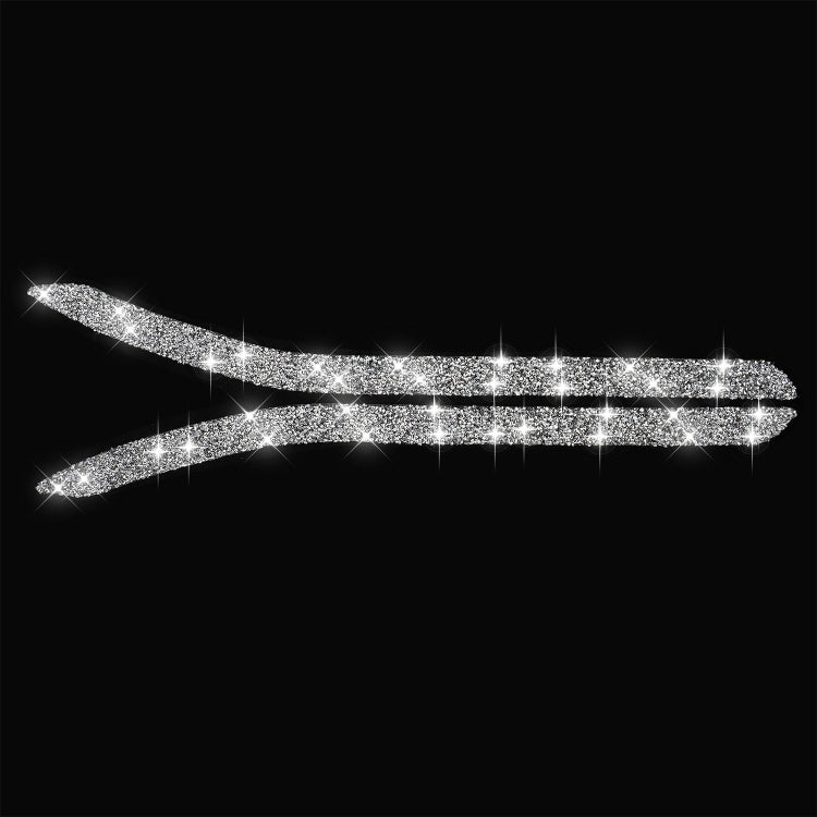 For Tesla Model X Car Rear Fog Lamp Diamond Sticker,Left and Right Drive Universal, Car Rear Fog Lamp