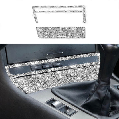 For BMW Series 3 E46 1998-2005 Car Cigarette Lighter Frame Diamond Decoration Sticker, Cigarette Lighter Frame Right Drive, Cigarette Lighter Frame Left Drive