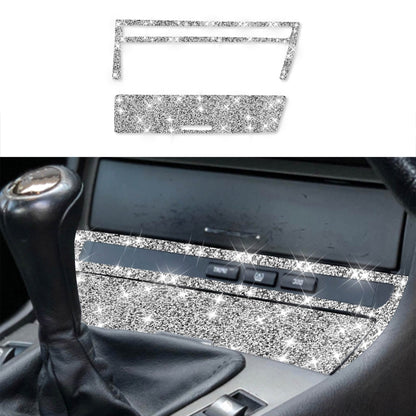 For BMW Series 3 E46 1998-2005 Car Cigarette Lighter Frame Diamond Decoration Sticker, Cigarette Lighter Frame Right Drive, Cigarette Lighter Frame Left Drive