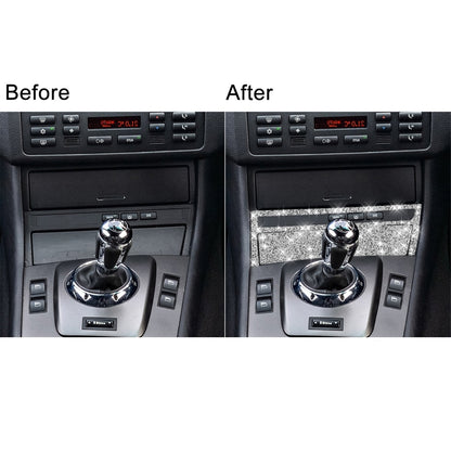For BMW Series 3 E46 1998-2005 Car Cigarette Lighter Frame Diamond Decoration Sticker, Cigarette Lighter Frame Right Drive, Cigarette Lighter Frame Left Drive