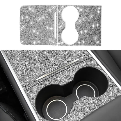 For Tesla Model 3 Car Center Control Panel Diamond Sticker,Left and Right Drive Universal, Center Control Panel