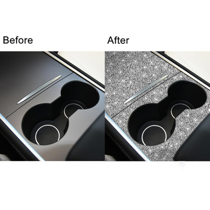 For Tesla Model 3 Car Center Control Panel Diamond Sticker,Left and Right Drive Universal, Center Control Panel