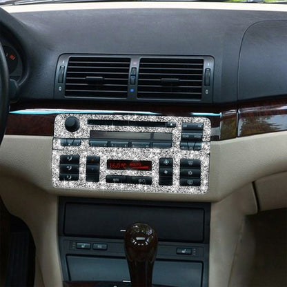 3pcs Car Center Control Panel Diamond Decoration Sticker, Left and Right Drive, Center Control Panel