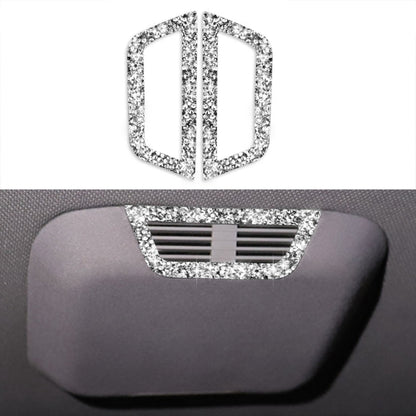 Car Rear Seat Roof Air Outlet Diamond Decoration Sticker, Left and Right Drive, Rear Seat Roof Air Outlet