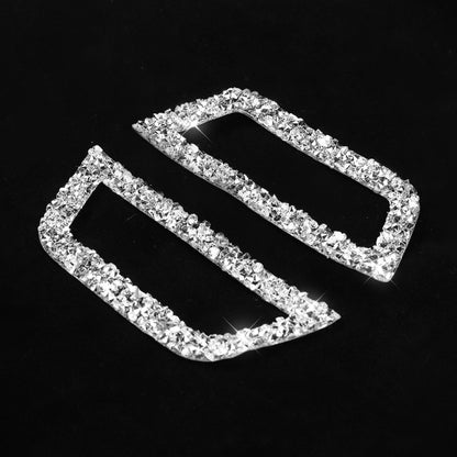 Car Rear Seat Roof Air Outlet Diamond Decoration Sticker, Left and Right Drive, Rear Seat Roof Air Outlet