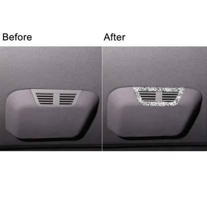 Car Rear Seat Roof Air Outlet Diamond Decoration Sticker, Left and Right Drive, Rear Seat Roof Air Outlet