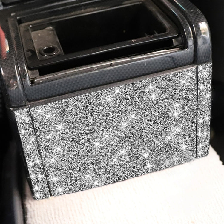 Car Rear Seat Air Outlet Panel Diamond Decoration Sticker, Left and Right Drive, Rear Seat Air Outlet Panel