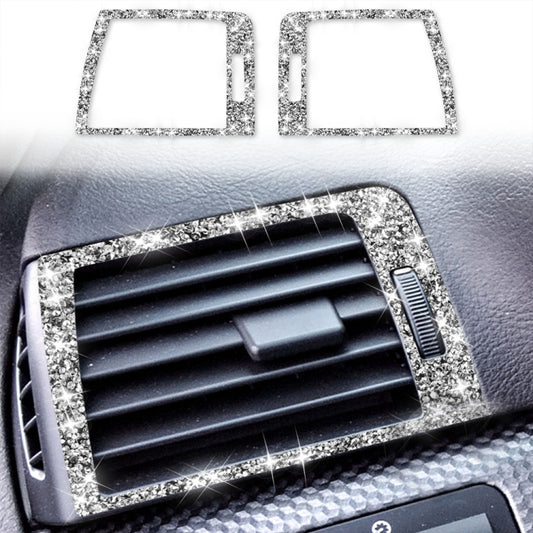 Car Left Right Air Outlet Diamond Decoration Sticker, Left and Right Drive, Left Right Air Outlet