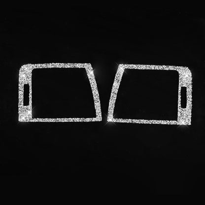 Car Left Right Air Outlet Diamond Decoration Sticker, Left and Right Drive, Left Right Air Outlet