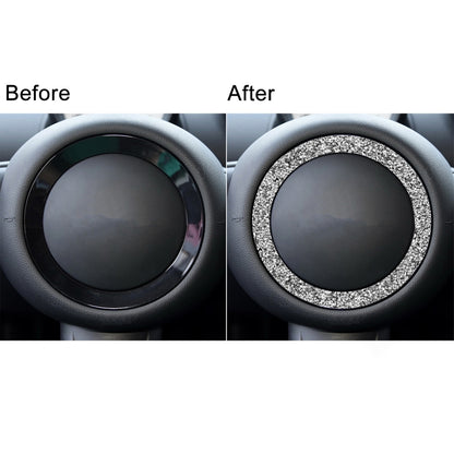Car Steering Wheel R Chassis Diamond Decoration Sticker, For BMW Mini R55 / R56
