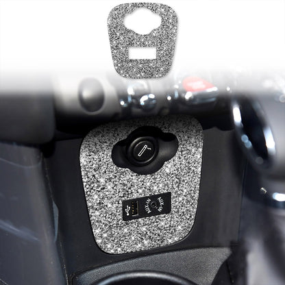Car F Chassis Cigarette Lighter Cover Diamond Decoration Sticker, For BMW Mini Cooper F56