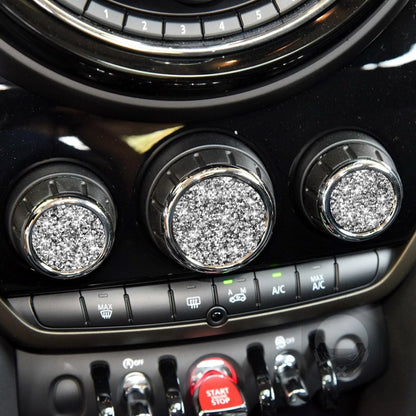 Car Multimedia Knob Diamond Decoration Sticker, For BMW Mini F55 / F56