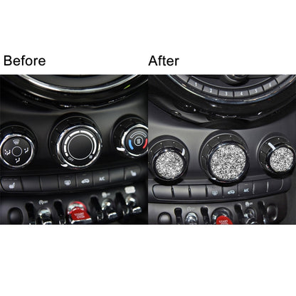 Car Multimedia Knob Diamond Decoration Sticker, For BMW Mini F55 / F56